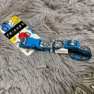 🌹F•R•I•E•N•D•S “THE TV SHOW” • Blue Graphic Small Adjustable Nylon Dog Collar